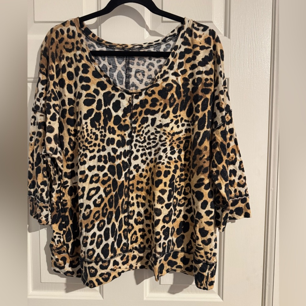 Lane Bryant Leopard Print Cotton Garment